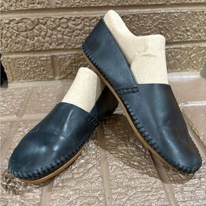 Born Black Leather Women's Loafers